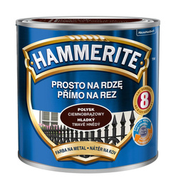 HAMMERITE Farba na rdzę 0,25L CIEMNOBRĄZOWY POŁYSK