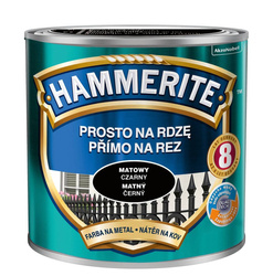 HAMMERITE Farba na rdzę 0,25L CZARNY MATOWY