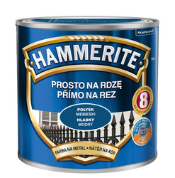 HAMMERITE Farba na rdzę 0,25L NIEBIESKI POŁYSK