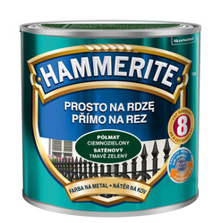 HAMMERITE Farba na rdzę 0,25L ZIELONY PÓŁMAT