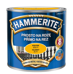 HAMMERITE Farba na rdzę 0,25L ŻÓŁTY POŁYSK