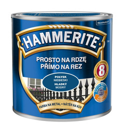 HAMMERITE Farba na rdzę 0,7L NIEBIESKI POŁYSK