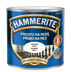 HAMMERITE Farba na rdzę 2,5L BIAŁY POŁYSK