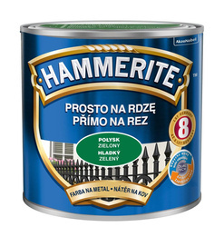 HAMMERITE Farba na rdzę 2,5L ZIELONY POŁYSK