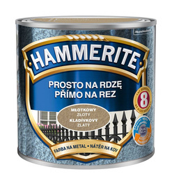 HAMMERITE Farba na rdzę 2,5L ZŁOTY MŁOTKOWY