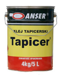 Klej tapicerski do gąbki pianki ANSER TAPICER 5 L