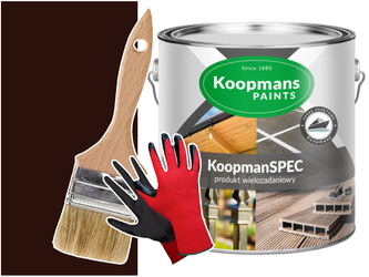 KoopmanSPEC Farba do metalu betonu BRĄZOWY 0,75L