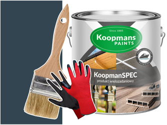 KoopmanSPEC Farba do metalu betonu GRAFITOWY 0,25L