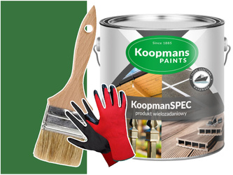 KoopmanSPEC Farba do metalu betonu ZIELONY 0,25L