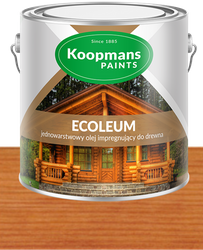 Koopmans ECOLEUM Jednowarstwowy olej impregnat do drewna 213 kasztan 10L