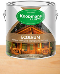 Koopmans ECOLEUM Jednowarstwowy olej impregnat do drewna BEZBARWNY UV 10L