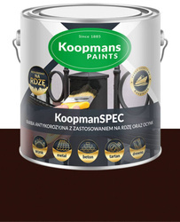 Koopmans KoopmanSPEC Farba do drewna kamienia metalu RAL 8017 BRĄZ 0,25L