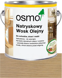 OSMO Natryskowy Wosk Olejny 3010 SUROWE DREWNO 10L