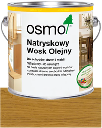 OSMO Natryskowy Wosk Olejny 3086 BEZBARWNY WYSOKI POŁYSK 2,5L