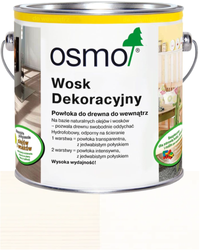 OSMO Wosk Dekoracyjny Intensywny  MATOWA BIEL 3186 0,75L