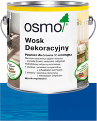 OSMO Wosk Dekoracyjny Intensywny NIEBIESKI CHAGALL RAL 5010 3125 0,125L