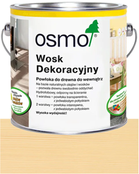 OSMO Wosk Dekoracyjny Transparentny BEZBARWNY BRZOZA 3136 0,125L