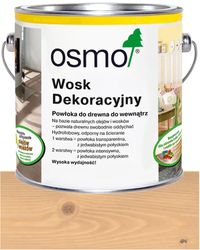 OSMO Wosk Dekoracyjny Transparentny BEZBARWNY BUK LEKKO PARZONY 3102 0,125L