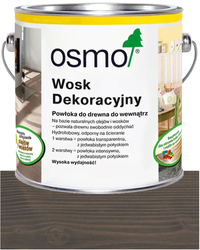 OSMO Wosk Dekoracyjny Transparentny BEZBARWNY GRANITOWY SZARY 3118 0,125L