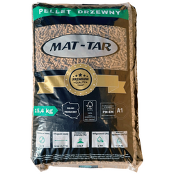 Pellet Pelet Drzewny 80% DĘBOWY Opał MAT-TAR EN A1 6mm 17,5MJ PALETA 985 kg