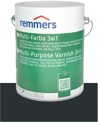 Remmers Multi-Farba 3w1 do drewna PCV metalu 7746 ANTRACYT RAL 7016 2,5L