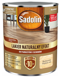 Sadolin Lakier NATURALNY EFEKT parkietu schodów BEZBARWNY GŁĘBOKI MAT 0,7L