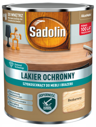 Sadolin Lakier ochronny do drewna mebli i boazerii BEZBARWNY POŁYSK 0,2L