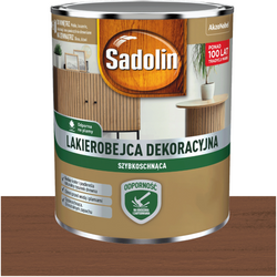 Sadolin Lakierobejca Dekoracyjna do wnętrz okien drzwi ORZECH WŁOSKI 0,2L