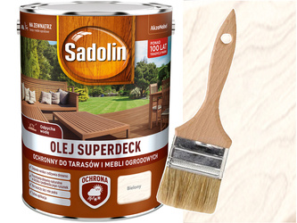 Sadolin SUPERDECK olej do tarasu Biały 0,75L