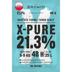 X-PURE 48 TURBO PURE drożdże gorzelnicze 21,3% na 25L